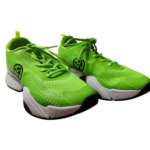 Zumba Air Stomp Lo Womens US 10 EUR 42 Neon Green Athletic Dance Shoes Energy - Picture 1 of 5